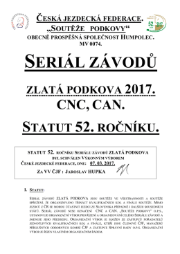 Zlatá podkova - Česká jezdecká federace