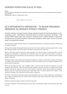 Generuj PDF - Komenda Powiatowa Policji w Piszu