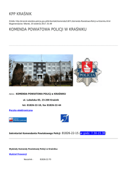 Generuj PDF - KPP Kraśnik