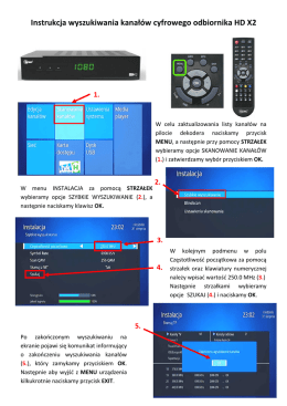 Instrukcja strojenia dekodera HDX2
