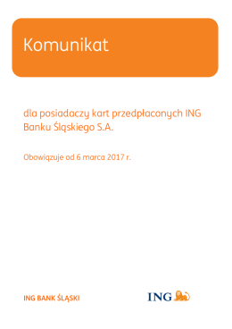 Komunikat dla posiadaczy kart przedpłaconychPobierz