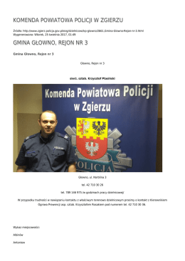Generuj PDF - Komenda Powiatowa Policji w Zgierzu