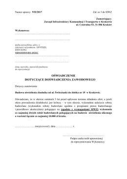 Zał. 3 Oświadczenie - Zarząd Infrastruktury Komunalnej i