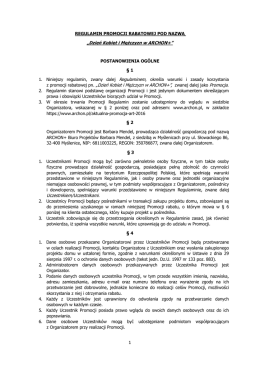 z promocji rabatowej pn. &bdquo;Dzień Kobiet i Mężczyzn w ARCHON+&rdquo;