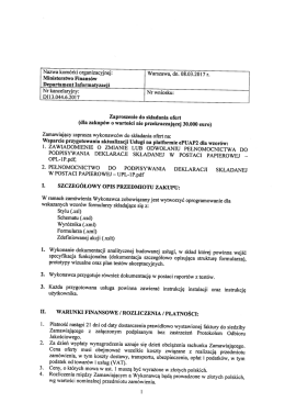 Zaproszenie do składania ofert na Wsparcie przygotowania