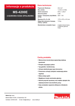 Informacje o produkcie