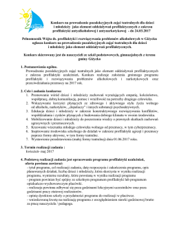 Konkurs na prowadzenie pozalekcyjnych zajęć sportowo