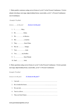 www.gramatykaangielska.com.pl 1. Make positive sentences using