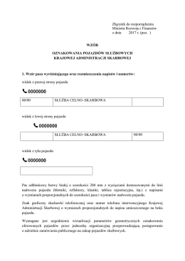 Złącznik do rozporządzenia Ministra Rozwoju i Finans&oacute;w z dnia