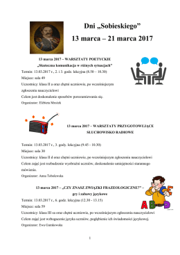 zobacz program - Zespół Szkół nr 3 w Szczytnie