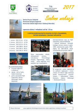 survivalowe rejsy po Pętli Żuławskiej na DZ-tach