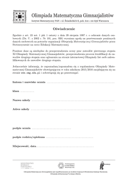 Olimpiada Matematyczna Junior&oacute;w