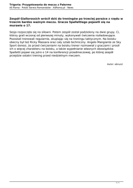 Wersja PDF - AS Roma.pl
