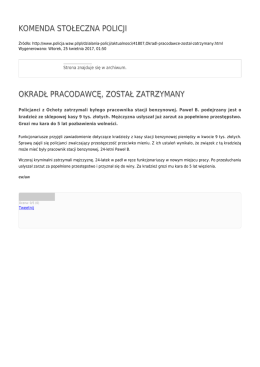 Generuj PDF - Komenda Stołeczna Policji