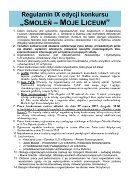 Regulamin konkursu