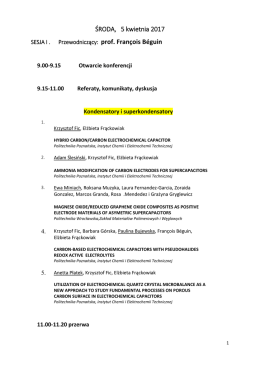 Pobierz Program Konferencji i plan wystąpień