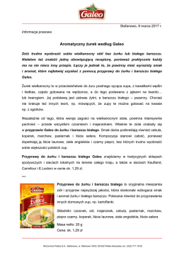 Aromatyczny żurek według Galeo
