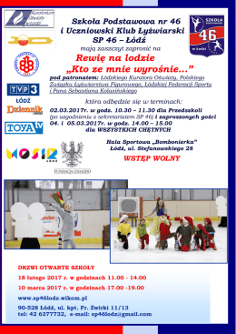 Plakat informacyjny dotyczący rewii
