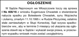 ogłoszenie