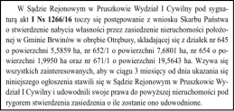 W Sądzie Rejonowym w Pruszkowie Wydział I Cywilny pod sygna