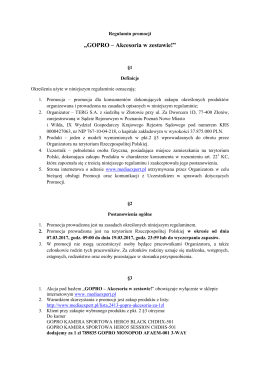 GOPRO &ndash; Akcesoria w zestawie!