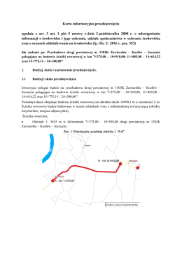 Karta informacyjna przedsięwziącia
