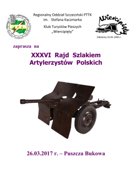 XXXVI Rajd Szlakiem Artylerzystów Polskich - Wiercipięty