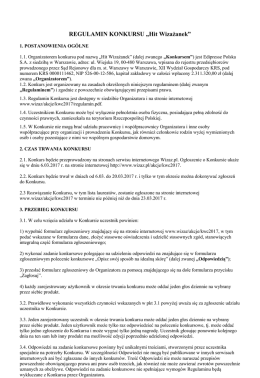 REGULAMIN KONKURSU &bdquo;Hit Wizażanek&rdquo;