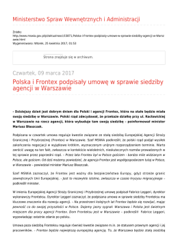 Generuj PDF - Ministerstwo Spraw Wewnętrznych i Administracji
