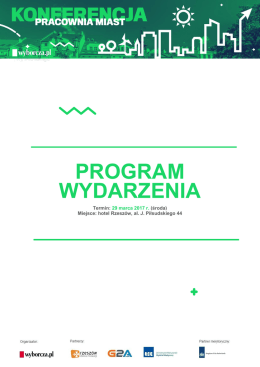 program wydarzenia