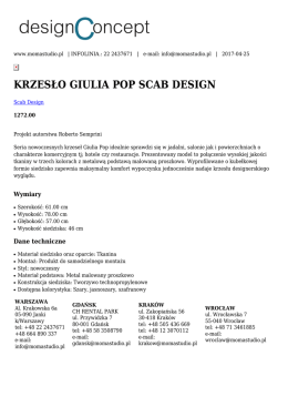 krzesło giulia pop scab design