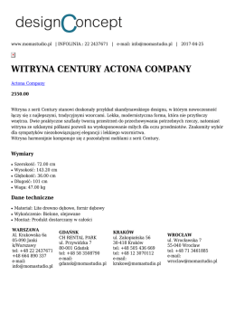 witryna century actona company