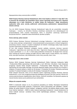 XXVIII Krajowa Wystawa Zwierząt Hodowlanych