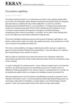 Zwycięstwo zgnilizny.