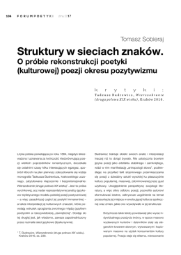 Struktury w sieciach znaków.