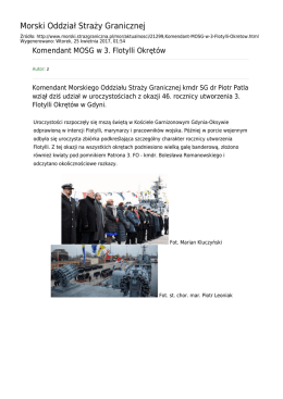 Generuj PDF z tej stronie - Morski Oddział Straży Granicznej