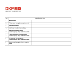 Tabela zgłoszeniowa #Kom&oacute;rkomania