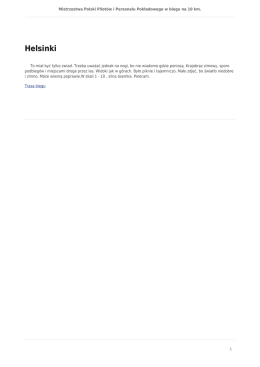 Helsinki - STO-nogi Milan&oacute;wek