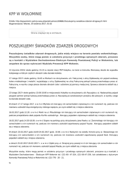 Generuj PDF - KPP w Wołominie
