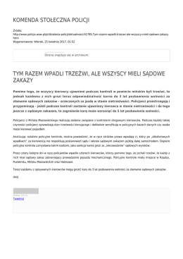 Generuj PDF - Komenda Stołeczna Policji