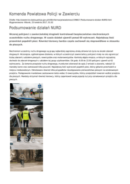Generuj PDF - Komenda Powiatowa Policji w Zawierciu