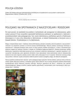 Generuj PDF - Policja Ł&oacute;dzka