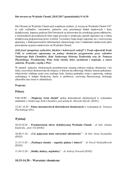 Wydział Chemii - Targi Akademia