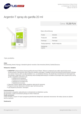 Argentin-T spray do gardła 20 ml