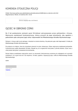 Generuj PDF - Komenda Stołeczna Policji