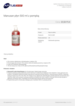 Manusan płyn 500 ml z pompką