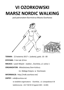 vi ozorkowski marsz nordic walking