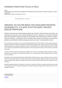 Generuj PDF - Komenda Powiatowa Policji w Piszu