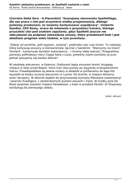 Wersja PDF - AS Roma.pl