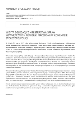 Generuj PDF - Komenda Stołeczna Policji